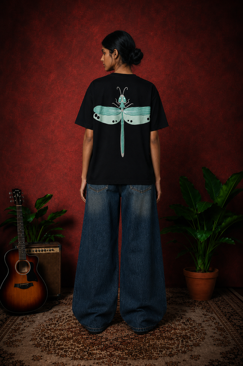 Green Dragon Fly Girl T-Shirt